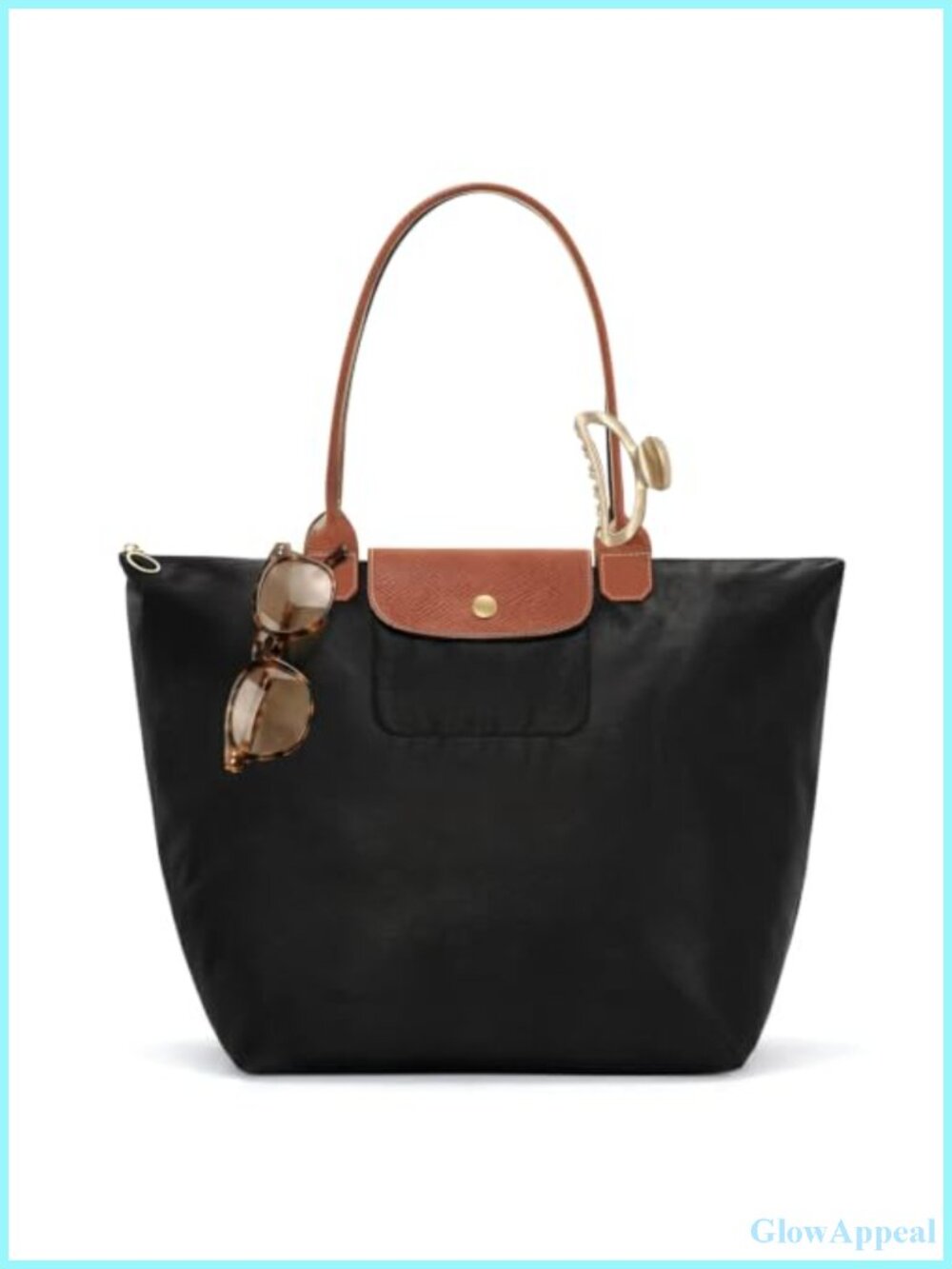 Large Nylon Slouchy Shoulder Tote Bag Waterproof Laptop Travel Work